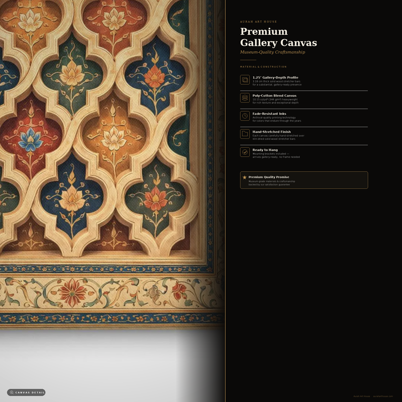 Gwaliyai Jhilmili – Gwalior Lattice Canvas