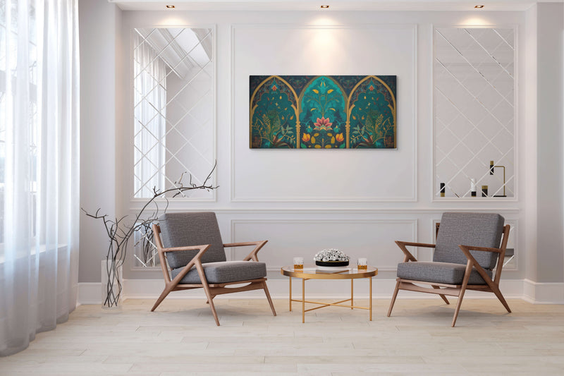 Botanical Arches – Mughal Garden Symphony