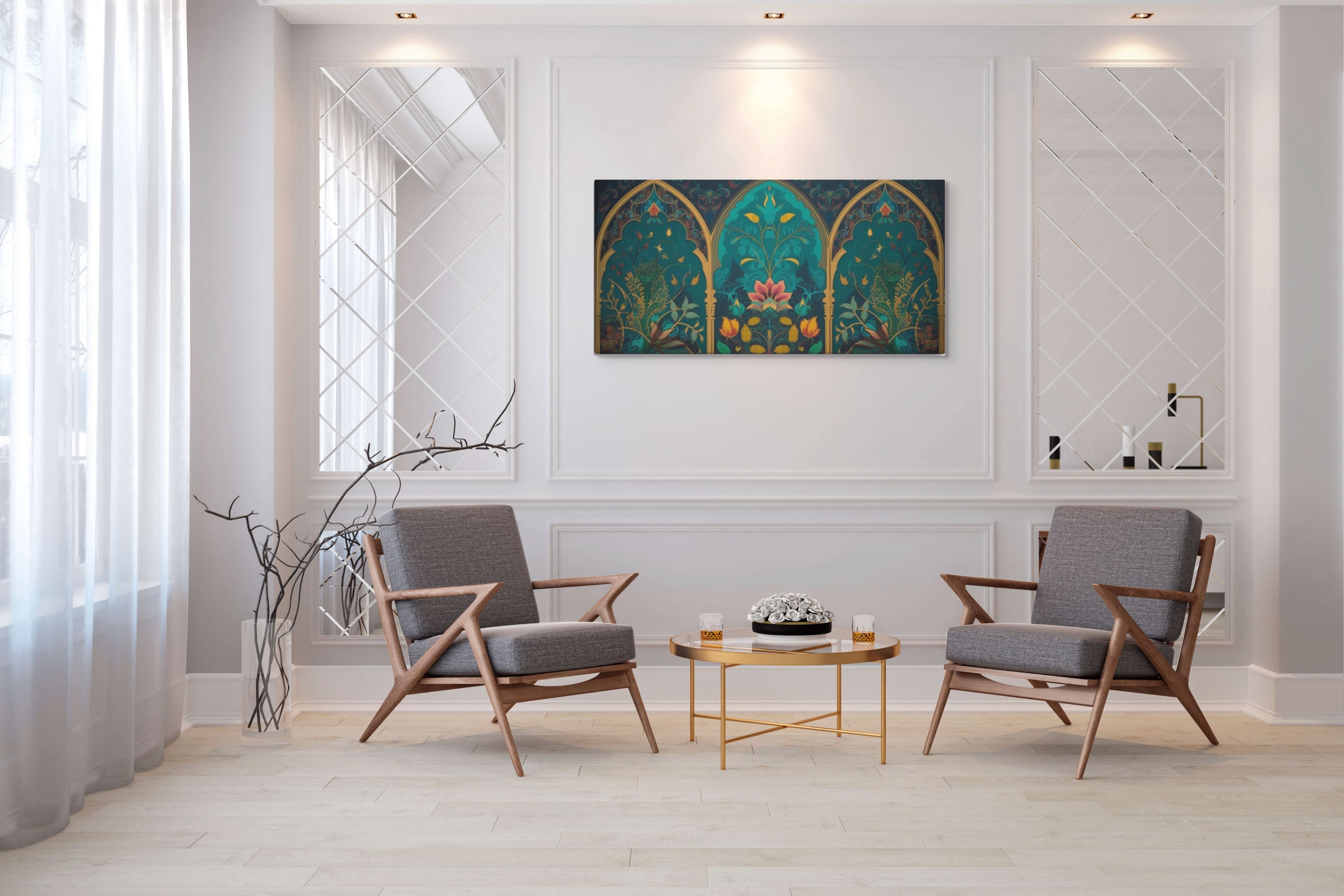 Botanical Arches – Mughal Garden Symphony