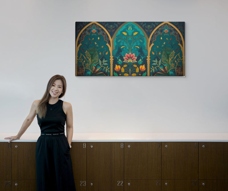 Botanical Arches – Mughal Garden Symphony