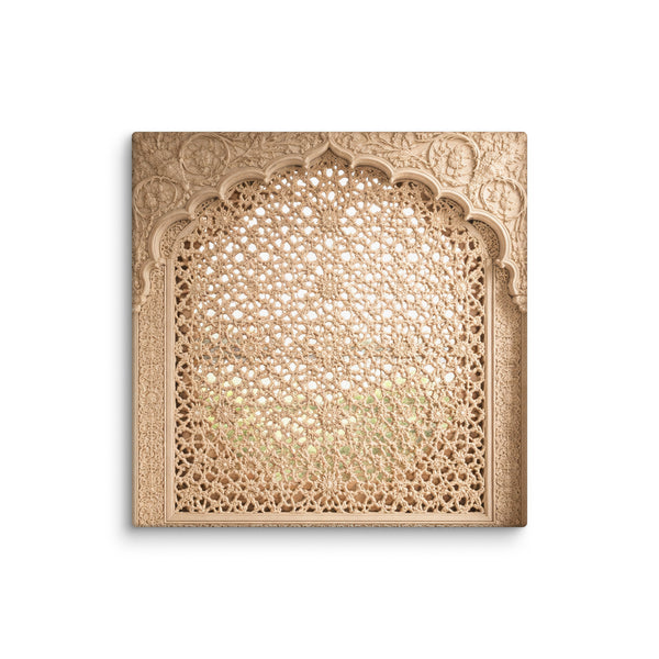 Mughal Jali Window Canvas