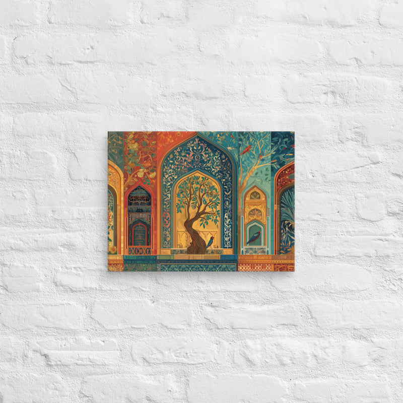 Court of Whispering Arches – Mughal Garden Canvas