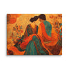 Amber Embrace of Anarkali & Salim – Mughal Romance Canvas Art