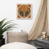 Golden Blossom Arch — Mughal Floral Harmony Canvas