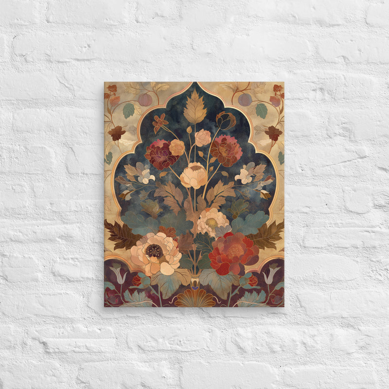 Jewel-Tone Mughal Tapestry – Colorburst Canvas Art