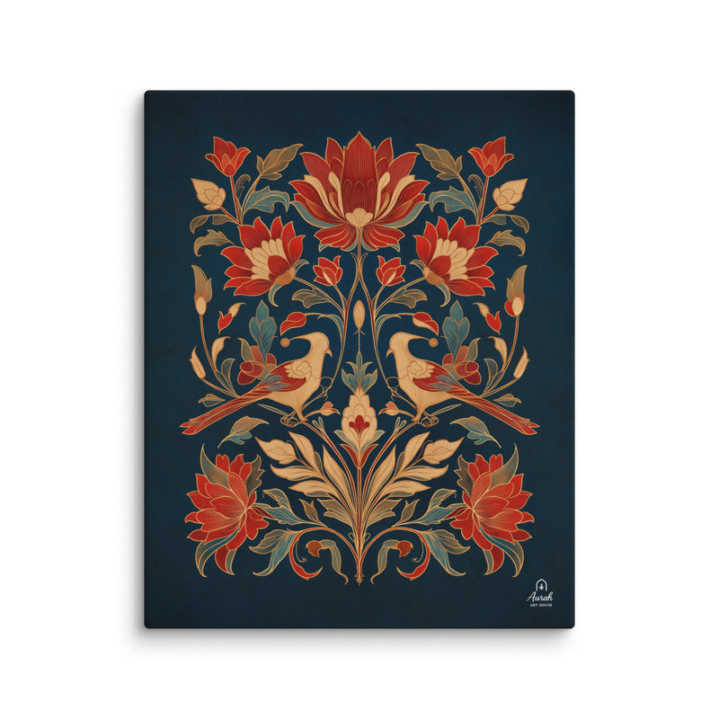 Symphony of Petals & Parrots