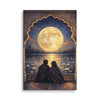 Moonlit Palace Reflections – Mughal Inspired Romantic Canvas Art