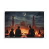 Moonlit Iftar — Mughal Evening of Breaking Fast Canvas Art