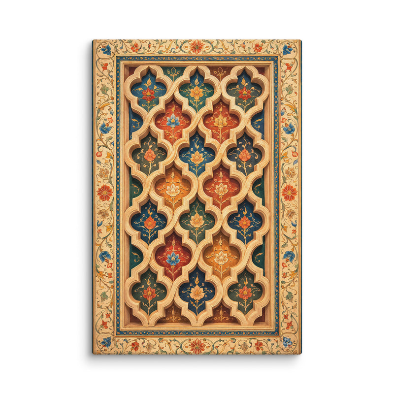 Gwaliyai Jhilmili – Gwalior Lattice Canvas