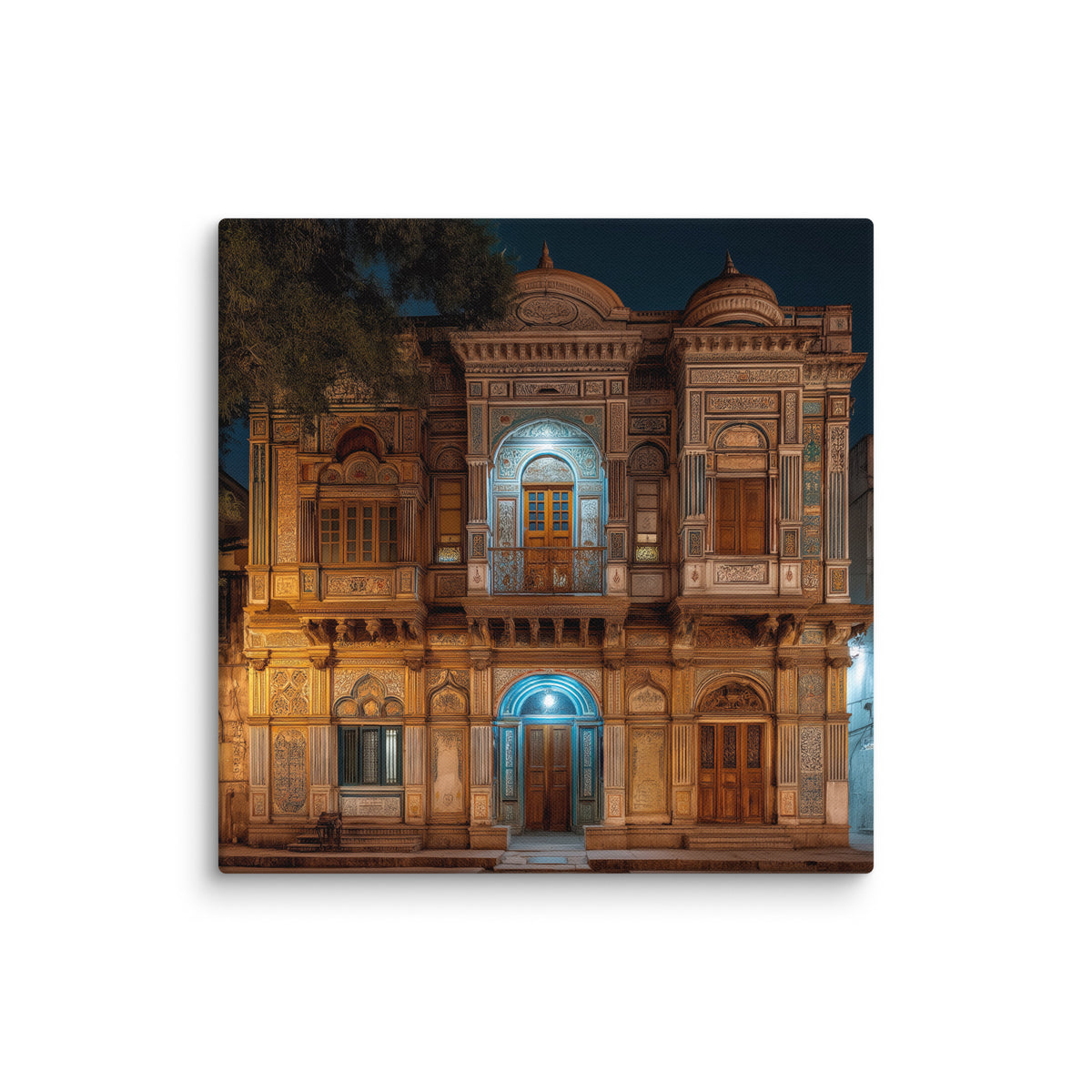 Majestic Haveli Under Moonlight