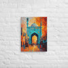 Sunset Gate of Old Delhi – Impasto Mughal Street Canvas