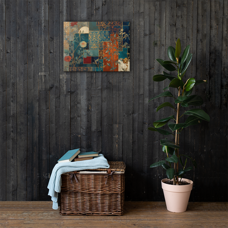 Mughal Floral Motifs Wall Art