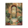 Secret Mughal Garden – Emerald & Cardinal Canvas