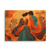 Amber Embrace of Anarkali & Salim – Mughal Romance Canvas Art