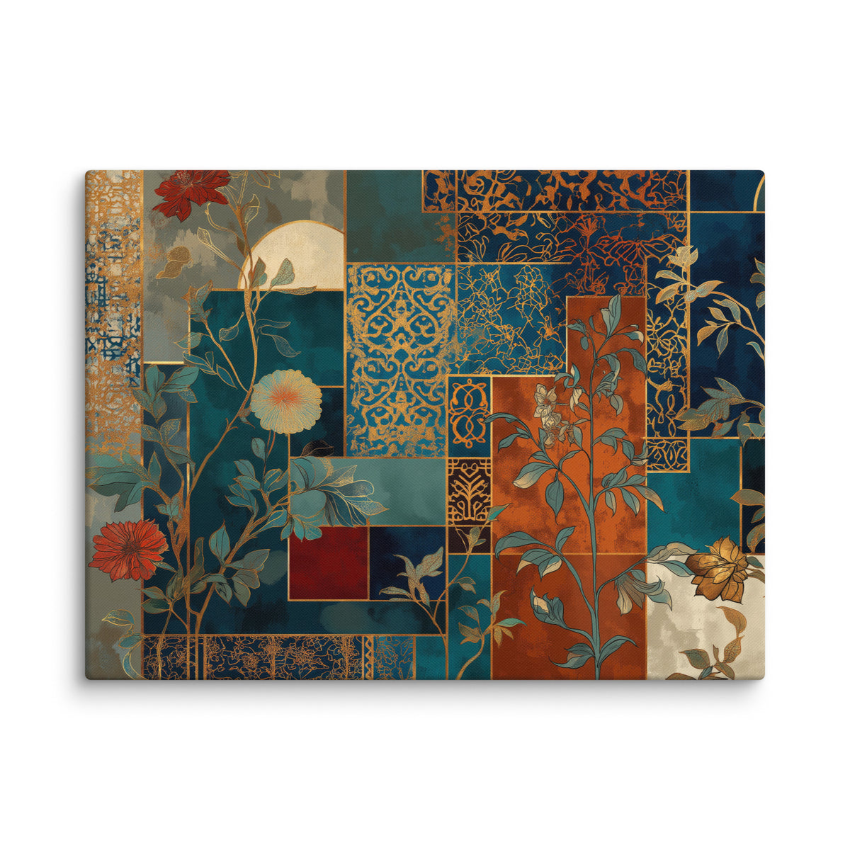 Mughal Floral Motifs Wall Art