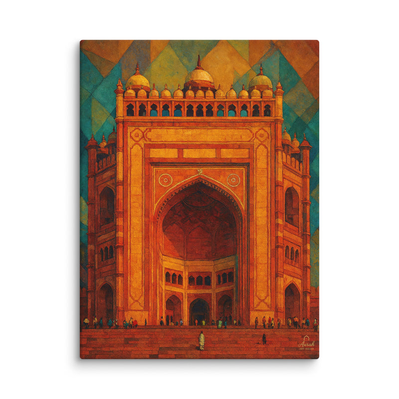 Grand Gateway of Fatehpur — Monumental Indian Architecture Art Piece