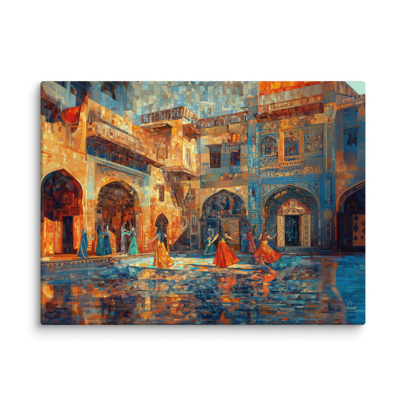 Courtyard in Color: A Mughal Mosaic Ballet