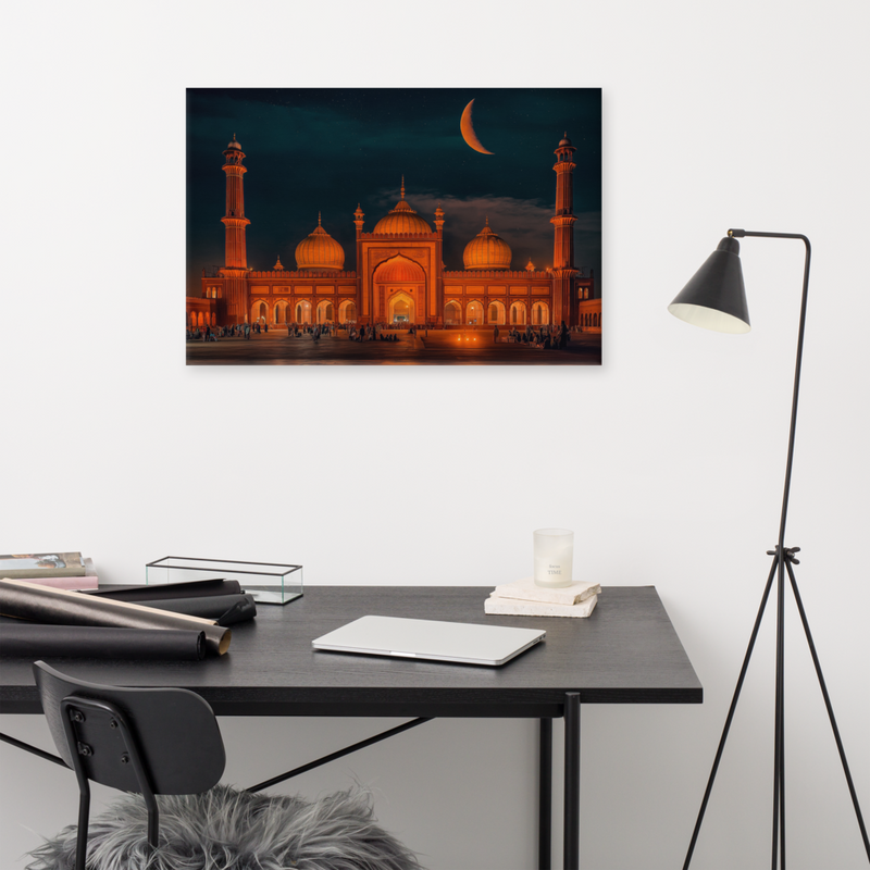 Chaand Raat Glow – Badshahi Mosque at Dusk
