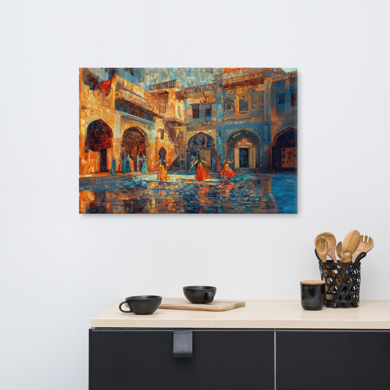 Courtyard in Color: A Mughal Mosaic Ballet