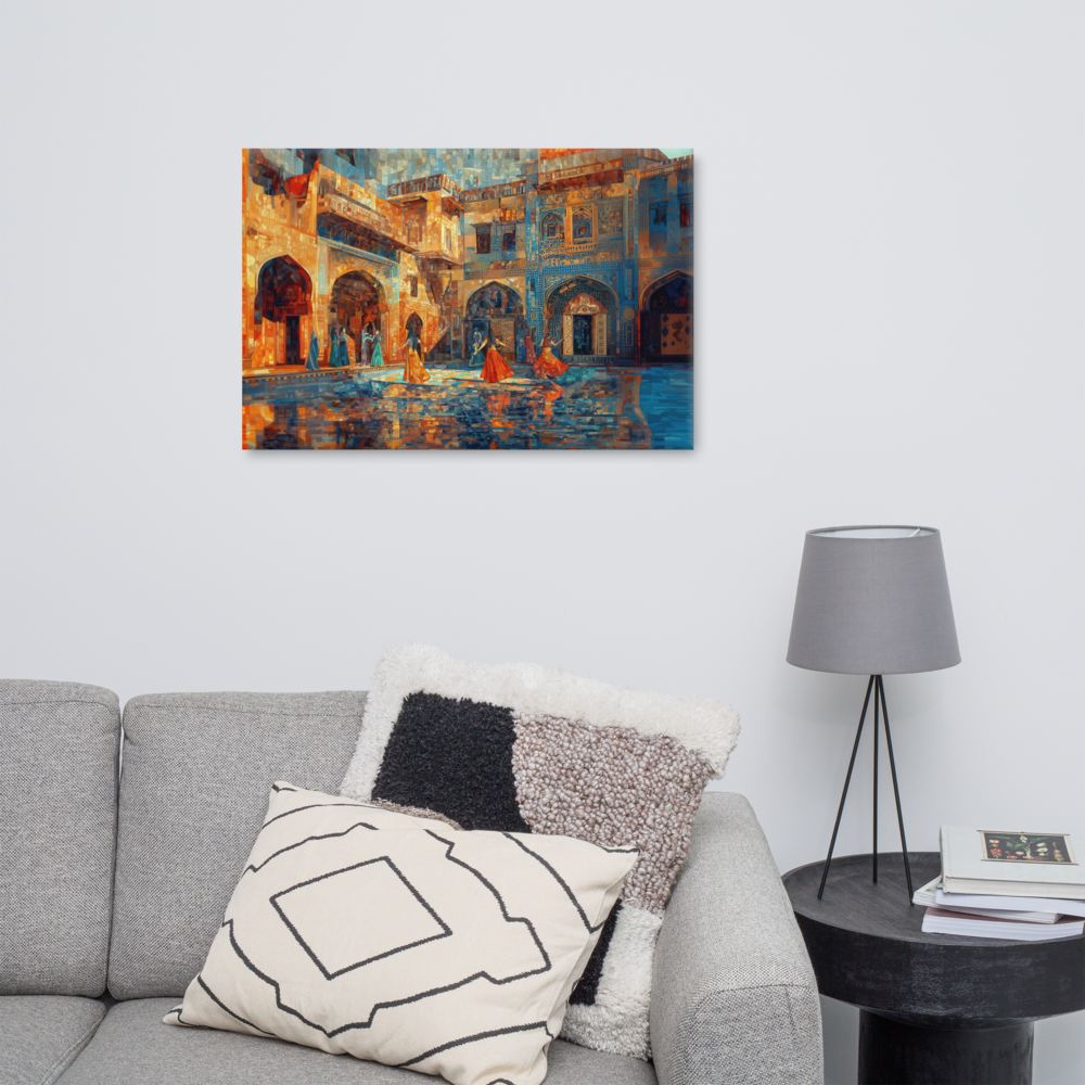 Courtyard in Color: A Mughal Mosaic Ballet