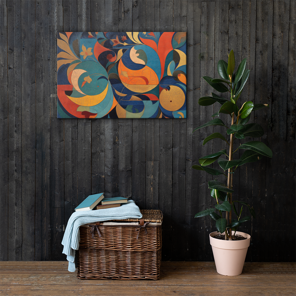 Mughal Floral Abstract Art