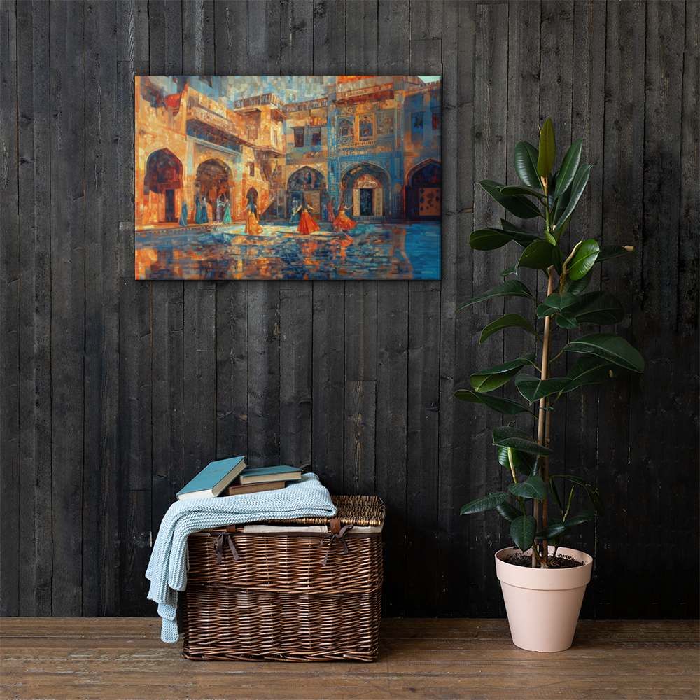 Courtyard in Color: A Mughal Mosaic Ballet