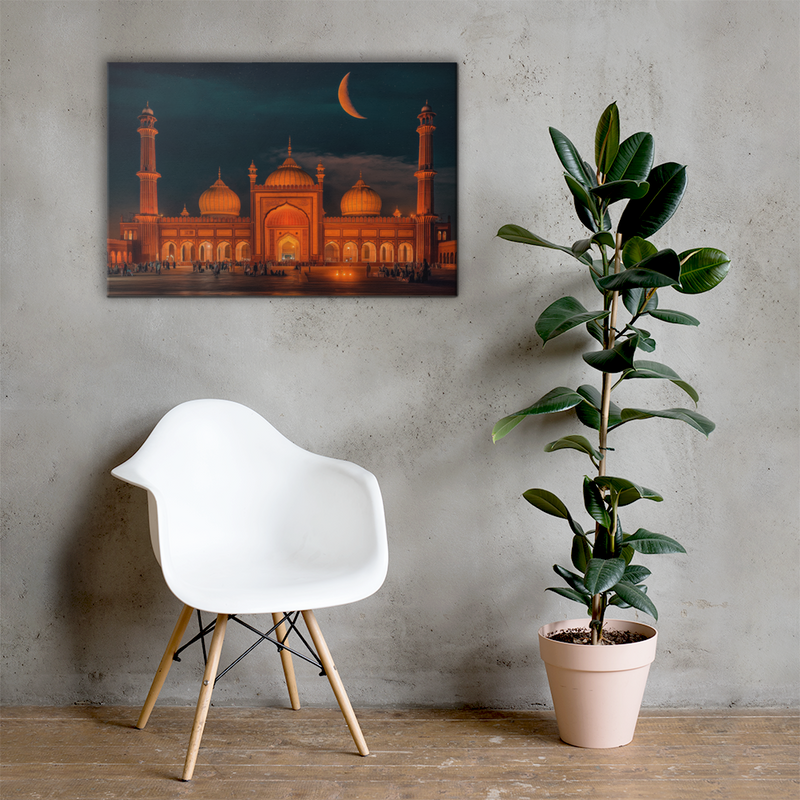 Chaand Raat Glow – Badshahi Mosque at Dusk