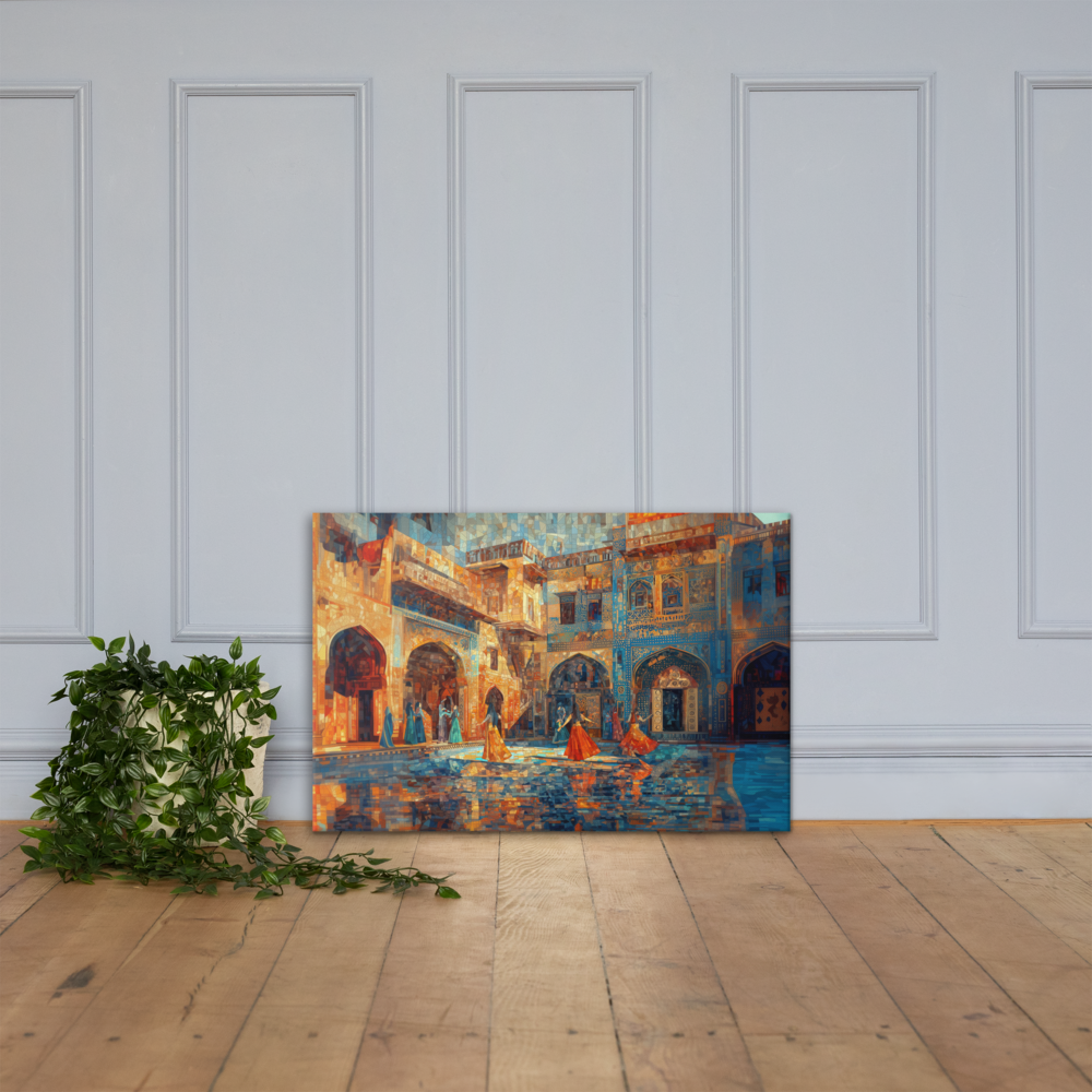 Courtyard in Color: A Mughal Mosaic Ballet