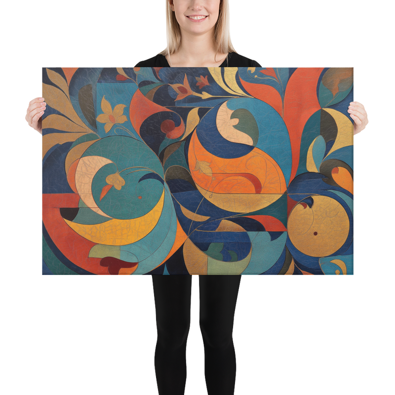 Mughal Floral Abstract Art