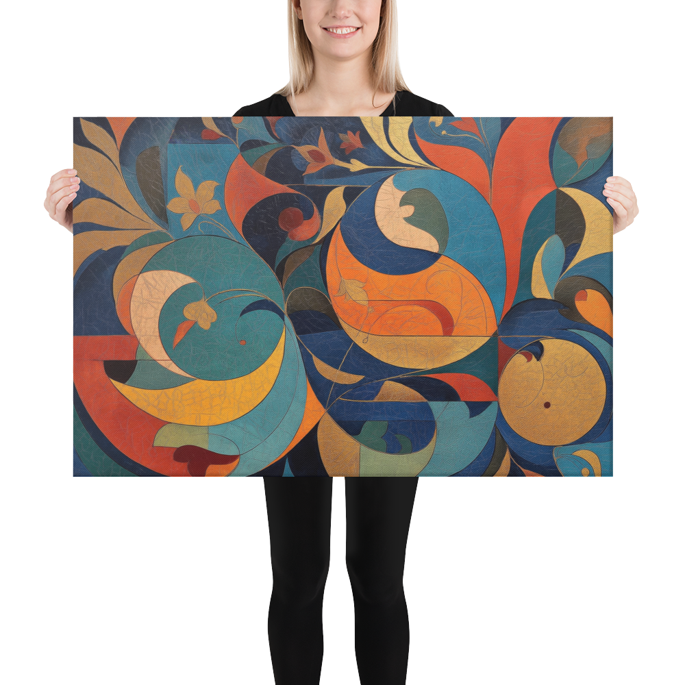 Mughal Floral Abstract Art