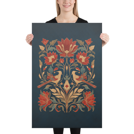 Symphony of Petals & Parrots