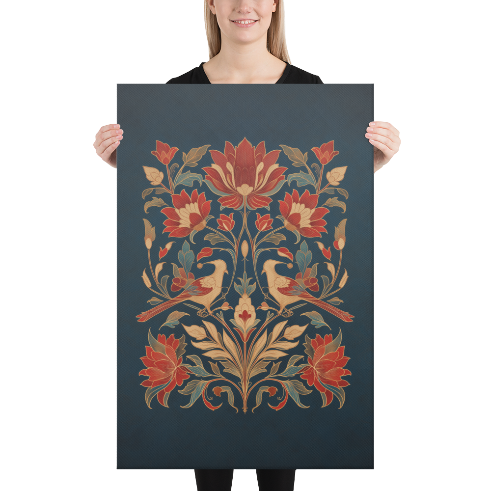 Symphony of Petals & Parrots