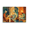 Scholars of the Mughal Era – Abstract Cultural Canvas Art | Mughal Heritage Wall Decor