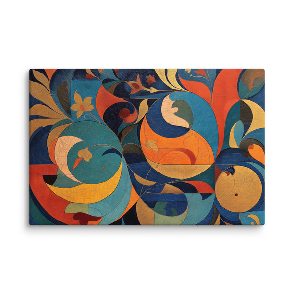 Mughal Floral Abstract Art