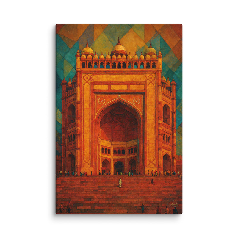 Grand Gateway of Fatehpur — Monumental Indian Architecture Art Piece