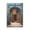 Whispers of the Blue Haveli – Mughal Courtyard Canvas Art