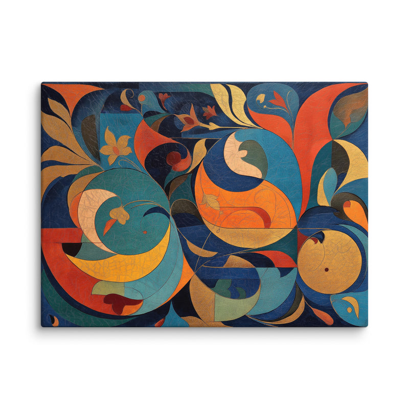 Mughal Floral Abstract Art