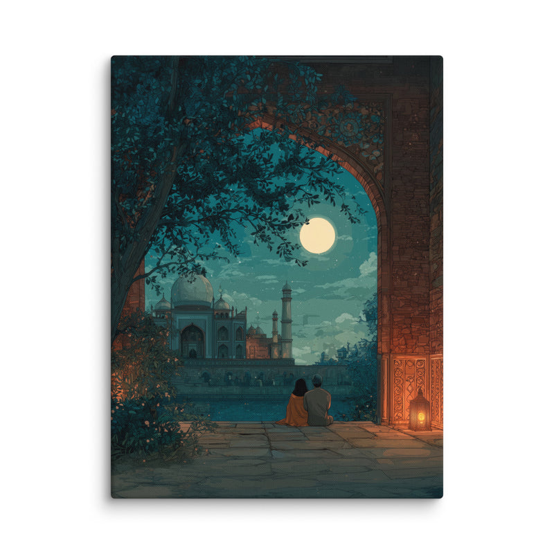 Moonlit Serenity at the Mughal Palace