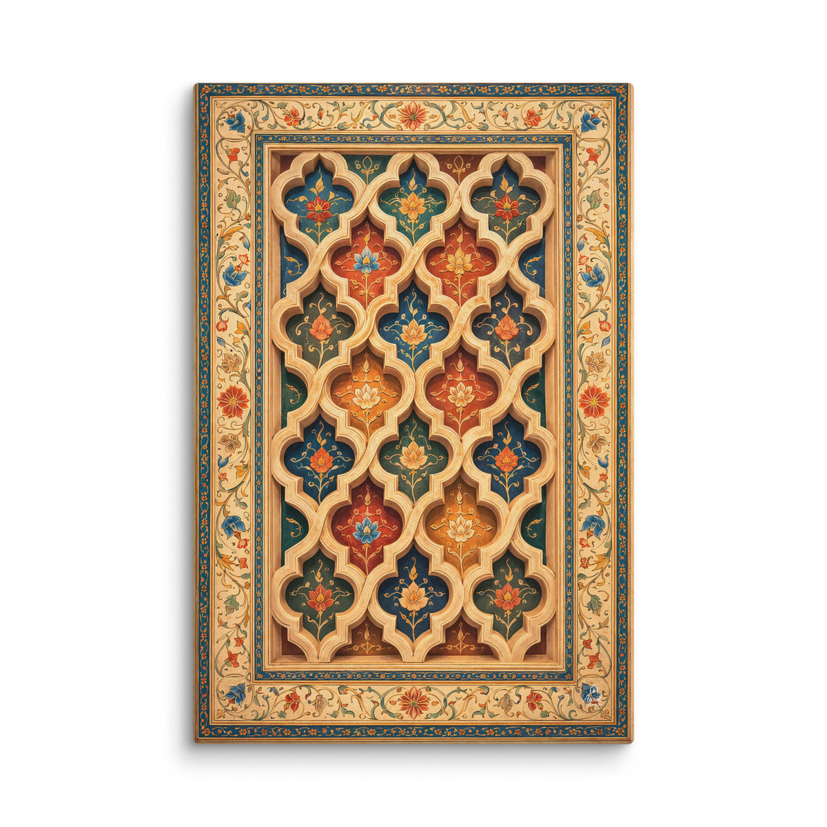 Gwaliyai Jhilmili – Gwalior Lattice Canvas