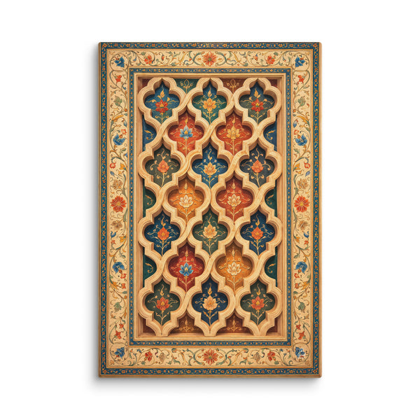 Gwaliyai Jhilmili – Gwalior Lattice Canvas