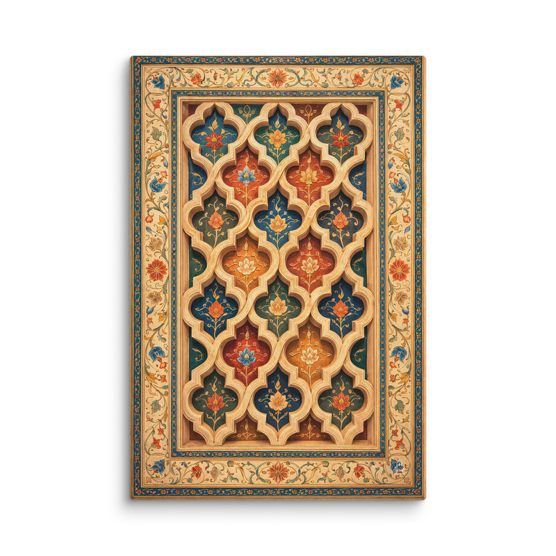 Gwaliyai Jhilmili – Gwalior Lattice Canvas