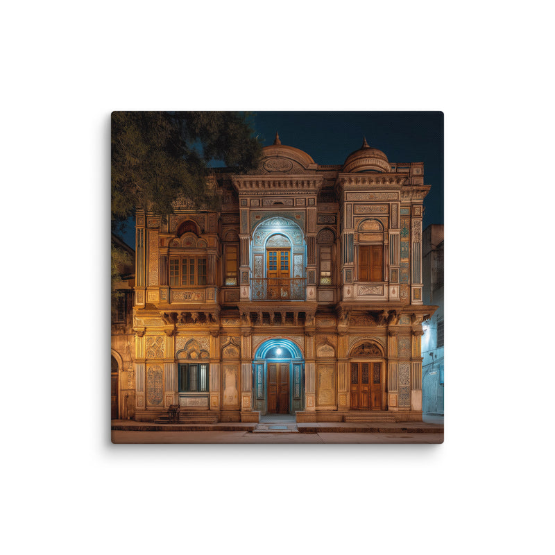 Majestic Haveli Under Moonlight