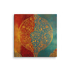 Harmony of Two Worlds – Mughal Inspired Abstract Floral Canvas Art