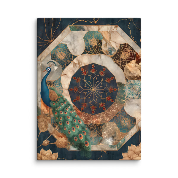 Celestial Taj Mandala – Contemporary Mughal Geometric Wall Art