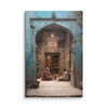 Whispers of the Blue Haveli – Mughal Courtyard Canvas Art