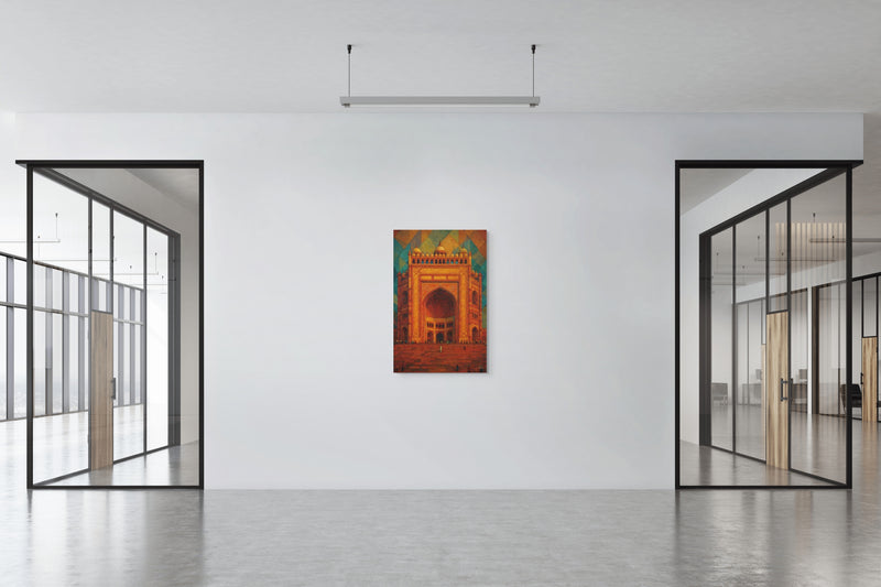Grand Gateway of Fatehpur — Monumental Indian Architecture Art Piece