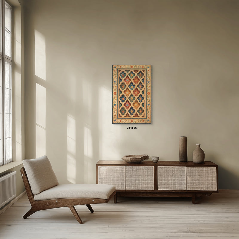 Gwaliyai Jhilmili – Gwalior Lattice Canvas