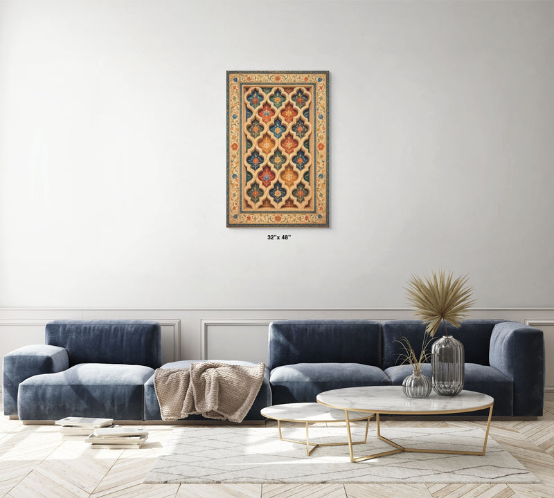 Gwaliyai Jhilmili – Gwalior Lattice Canvas