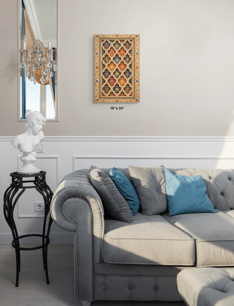 Gwaliyai Jhilmili – Gwalior Lattice Canvas