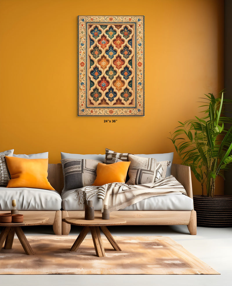 Gwaliyai Jhilmili – Gwalior Lattice Canvas